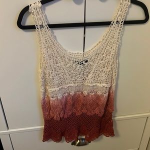 American Eagle Crochet Top